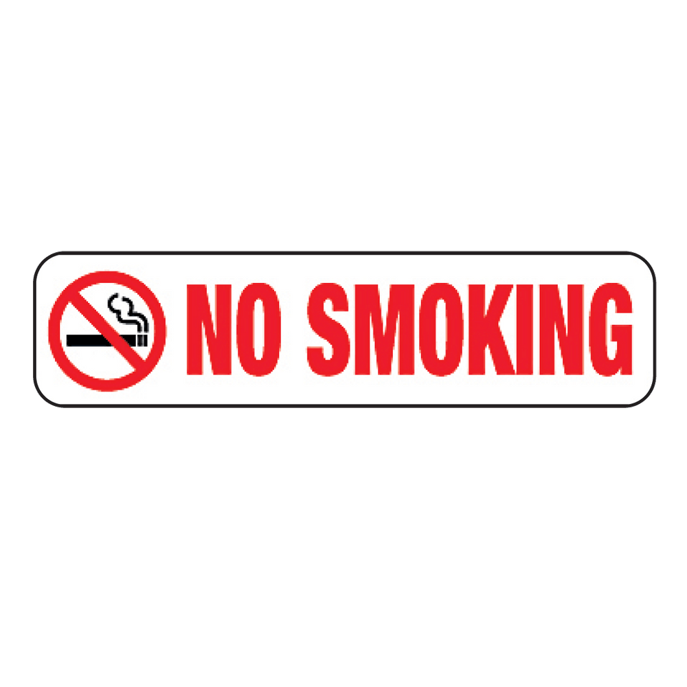 No Smoking Decal - 1.5 Inch x 6.5 Inch