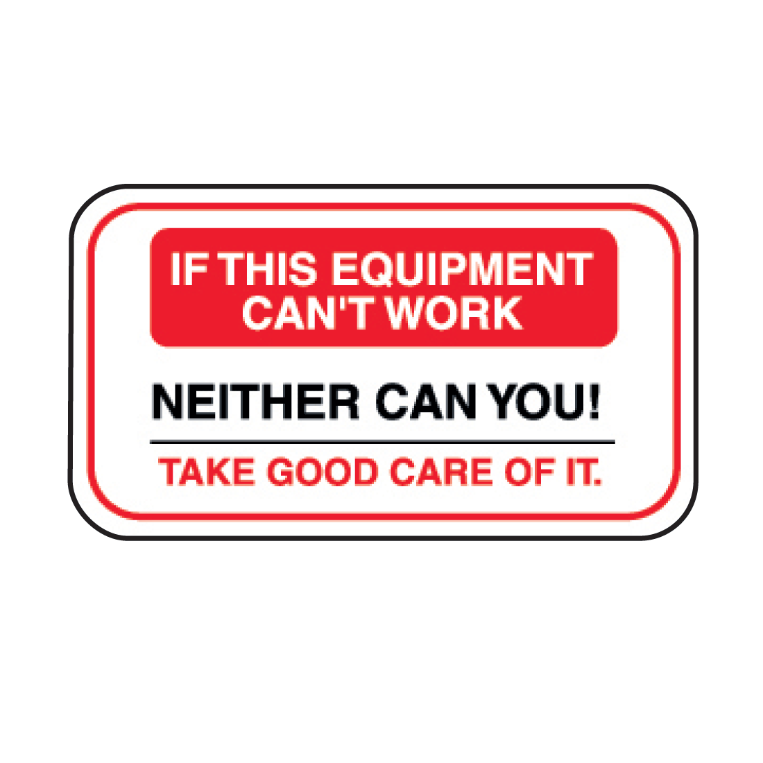 If This Equipment Decal