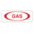 Gas Withoval Decal 2.25 Inch x 6"