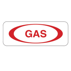 Gas Withoval Decal 2.25 Inch x 6