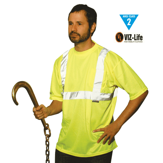 Reflective Short Sleeve Class 2 Lime T-Shirt - Medium