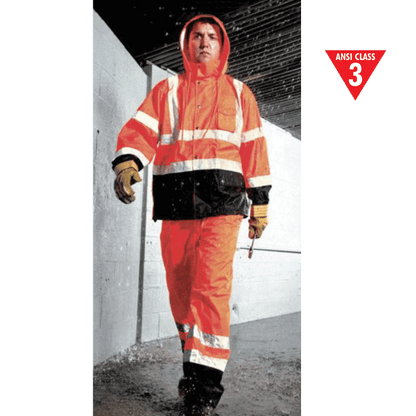 Class 3 Storm Cover Rain Coat - Lime - Small / Medium