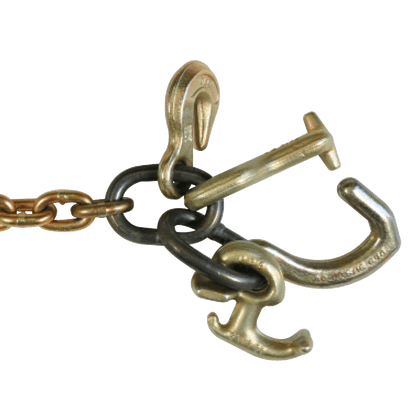 VULCAN Auto Hauling Chain - Grab, T, R, and Mini Datsun Hook - Grade 70 - 5/16 Inch x 48 Inch - 4,700 Pound Safe Working Load