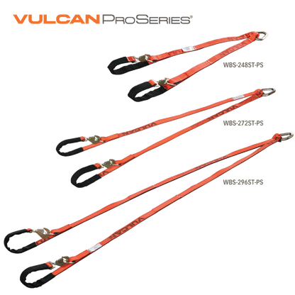 VULCAN Web Bridle with Latching Axle Strap Ends - 48 Inch - PROSeries - 3,300 Pound Safe Working Load