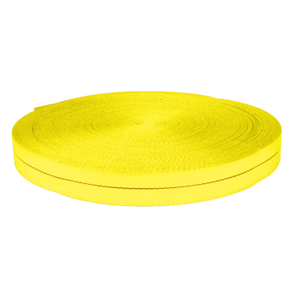 VULCAN Tie Down Webbing - Yellow - 2 Inch x 1 Foot