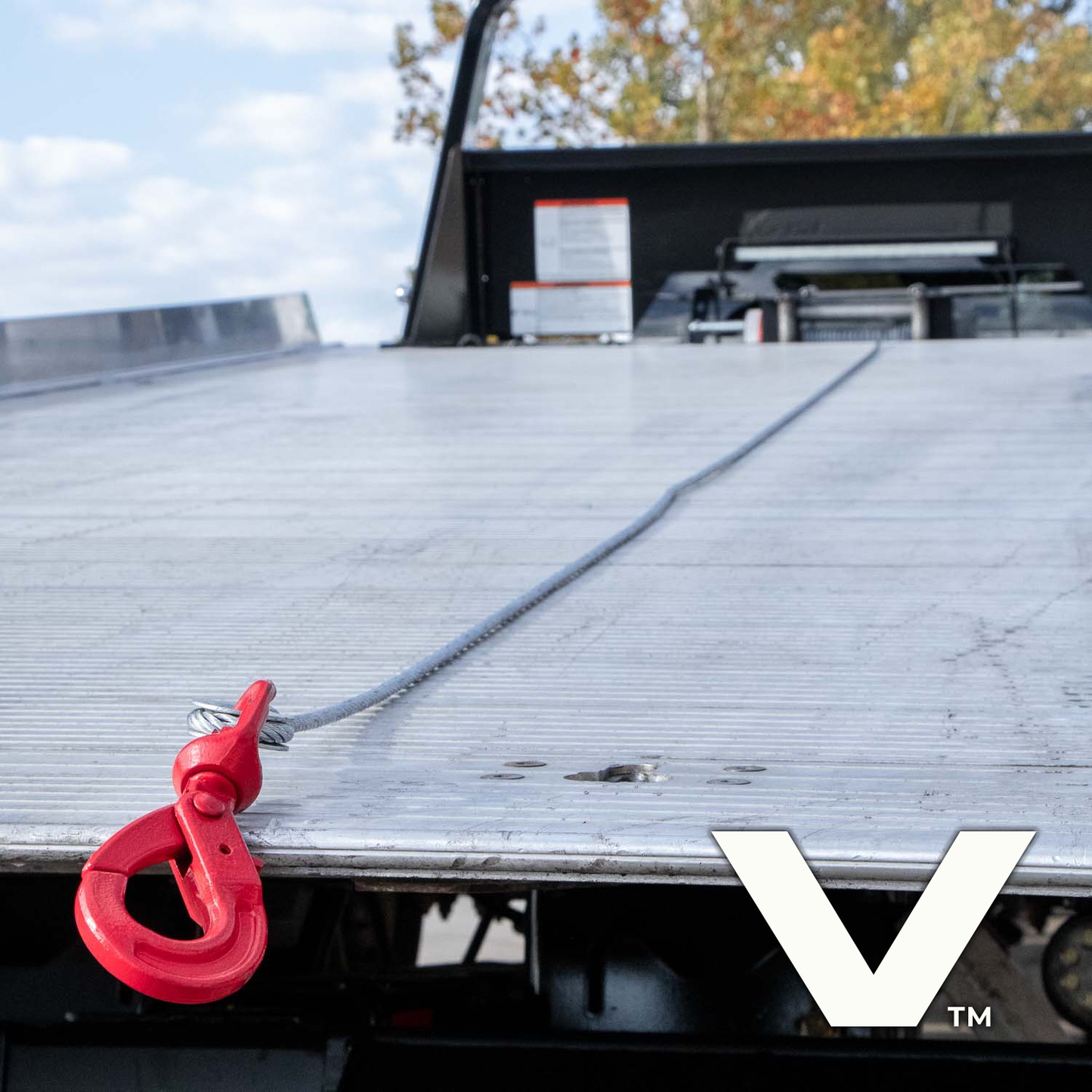 VULCAN Winch Cable - Self-Locking Swivel Hook - Galvanized Steel Core - 3/8 Inch x 50 Foot - 14,000 Lbs. Minimum Breaking Strength