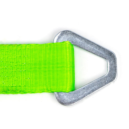 Scratch And Dent VULCAN Car Tie Down Axle Strap with Wear Pad - 2 Inch x 36 Inch, 4 Pack - High-Viz - 3,300 Pound Safe Working Load