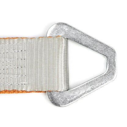 VULCAN Complete Axle Strap Tie Down Kit with Wire J-Hook Ratchet Straps - Silver Series Webbing - Includes (4) 22 And (4) 36 Inch Axle Tie Downs, And (4) 8' Wire Hook Straps