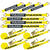 VULCAN Complete Axle Strap Tie Down Kit with Wire Hook Ratchet Straps - Classic Yellow - Includes (4) 22 Inch Axle Straps, (4) 36 Inch Axle Straps, and (4) 15' Wire J Hook Ratchet Straps