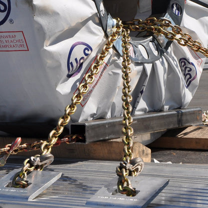VULCAN Binder Chain with Clevis Grab Hooks - Grade 70 - 3/8 Inch x 20 Foot - 6,600 Pound Safe Working Load