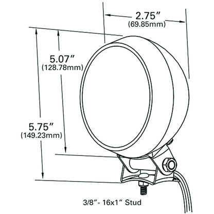 Par 36 Rubber Work Lamp Spot LED White Light
