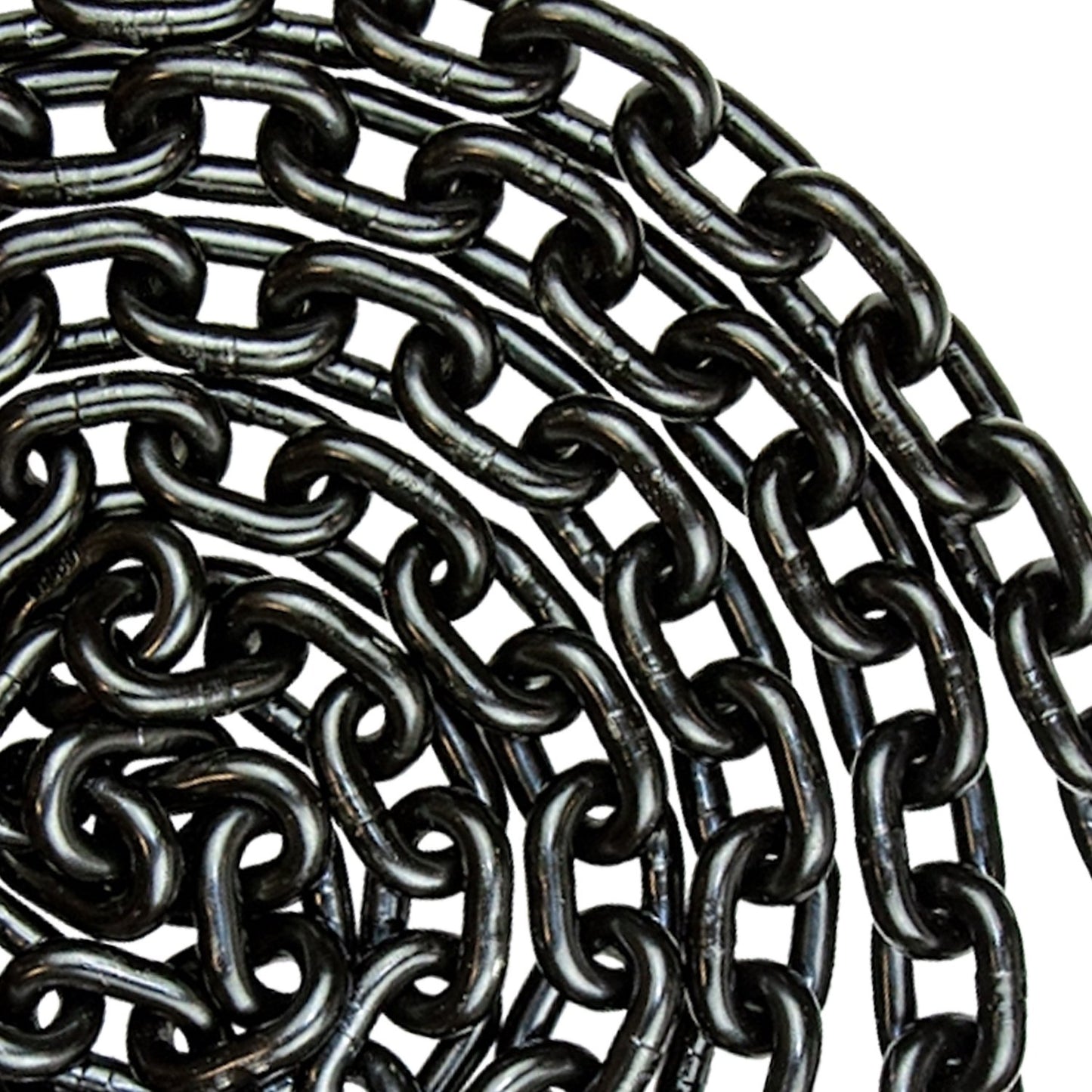 VULCAN Binder/Safety Chain Tie Down with Grab Hooks and Sling Hooks - Grade 80 - 3/8 Inch x 12 Foot - 7,100 Pound Safe Working Load