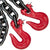VULCAN Binder Chain Tie Down with Grab Hooks - Grade 80 - 1/2 Inch x 20 Foot - 12,000 Pound Safe Working Load