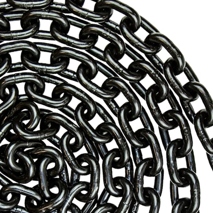 VULCAN Binder Chain Tie Down with Grab Hooks - Grade 80 - 1/2 Inch x 20 Foot - 12,000 Pound Safe Working Load