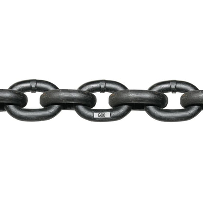 VULCAN Binder Chain Tie Down with Grab Hooks - Grade 80 - 1/2 Inch x 20 Foot - 12,000 Pound Safe Working Load