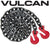 VULCAN Binder Chain Tie Down with Grab Hooks - Grade 80 - 1/2 Inch x 20 Foot - 12,000 Pound Safe Working Load