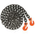 VULCAN Binder Chain Tie Down with Grab Hooks - Grade 100 - 3/8 Inch x 16 Foot - PROSeries - 8,800 Pound Safe Working Load