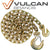 VULCAN Safety/Binder Chain with Clevis Grab Hook/Slip Hook - Grade 70 - 5/16 Inch x 10 Foot - 4,700 Pound Safe Working Load