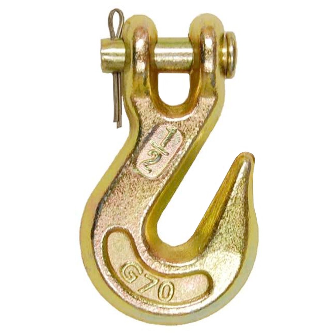 VULCAN Binder Chain with Clevis Grab Hooks - Grade 70 - 1/2 Inch x 16 Foot - 11,300 Pound Safe Working Load