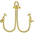 VULCAN Tow Chain Bridle - R-Hooks - Twisted T/J Combo Hooks - Grade 70 Chain - 48 Inches - 4,700 Pound Safe Working Load