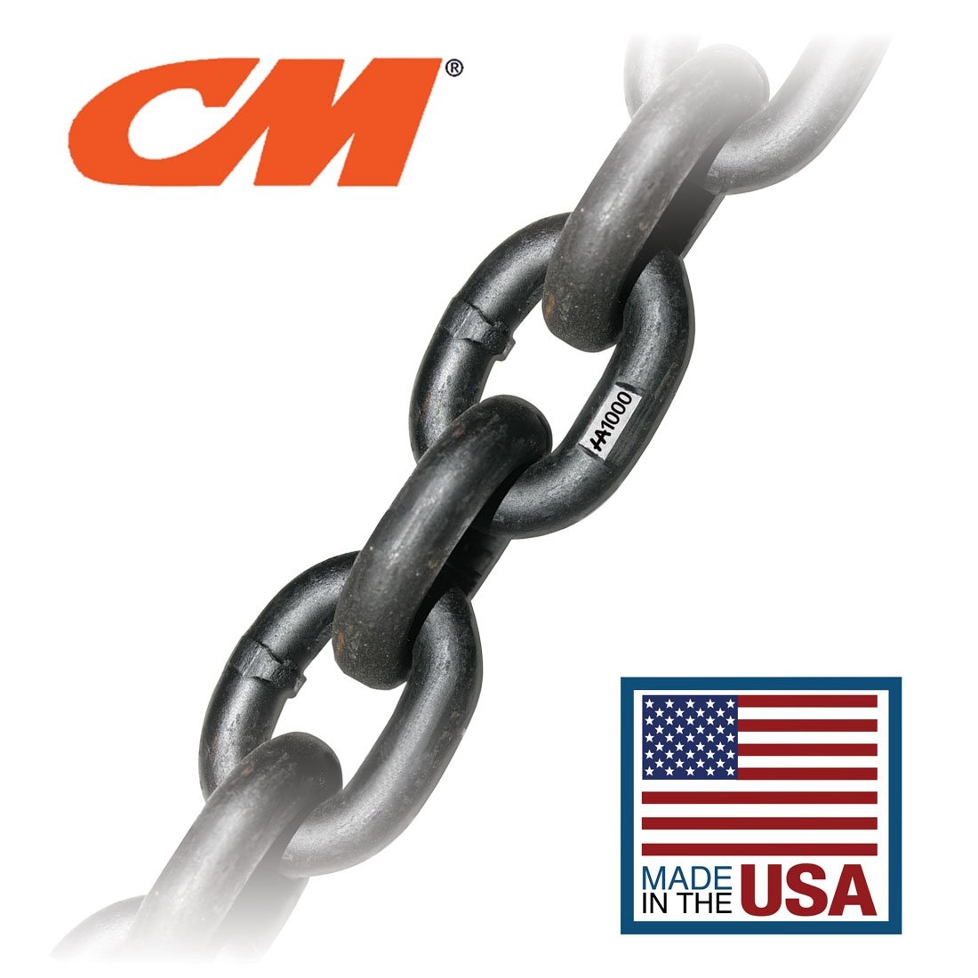 5/8 Inch G100 Alloy Chain - Safe Working Load 22600 Lbs. - 1 Foot