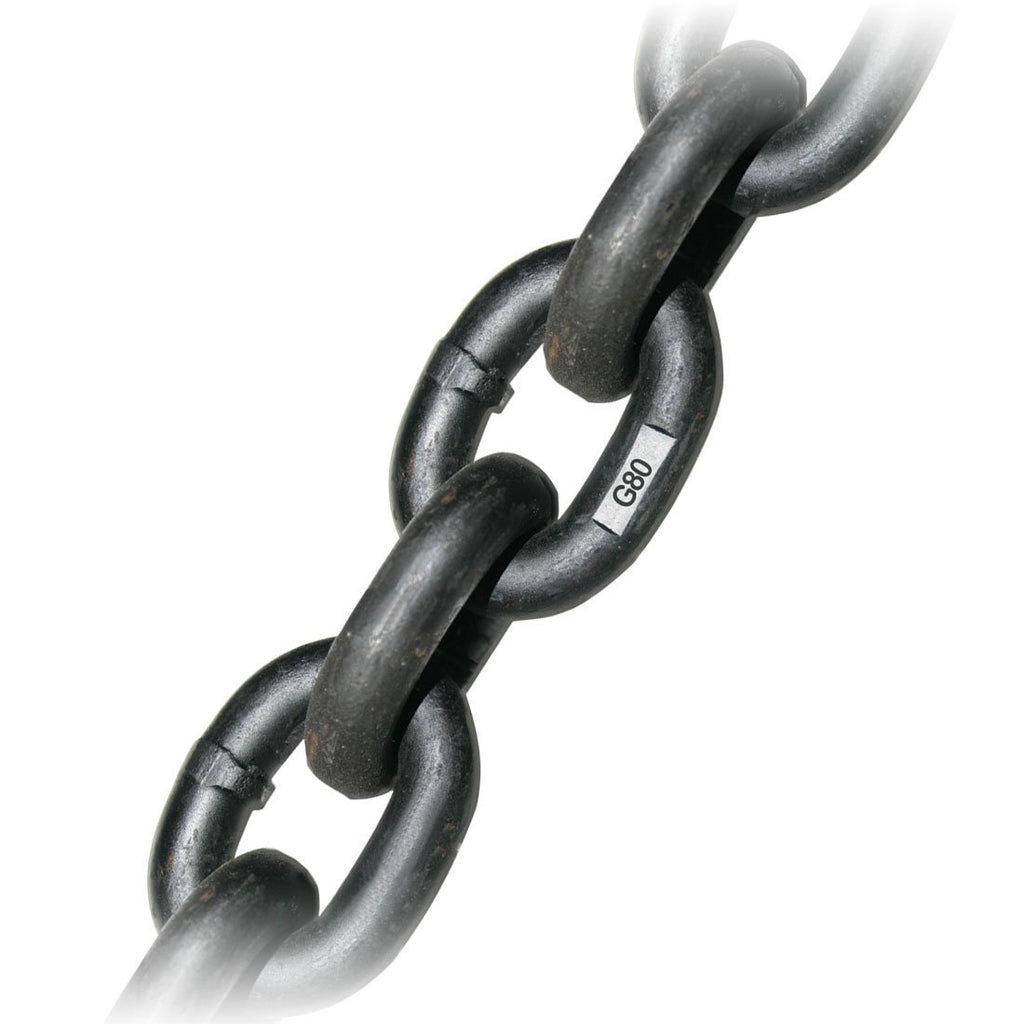 3/8 Inch G80 Alloy Chain - Safe Working Load: 7100 Lbs. - 1 Foot