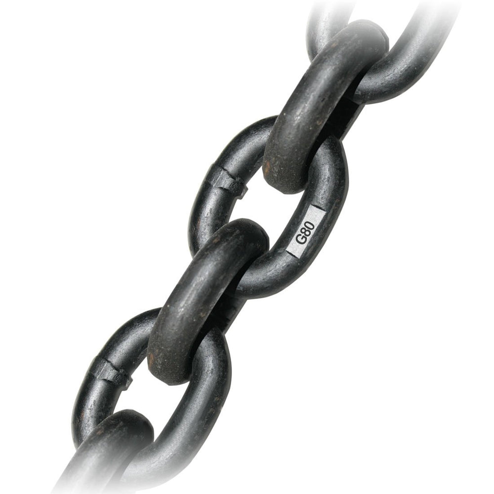 3/8 Inch G80 Alloy Chain - Safe Working Load: 7100 Lbs. - 1 Foot