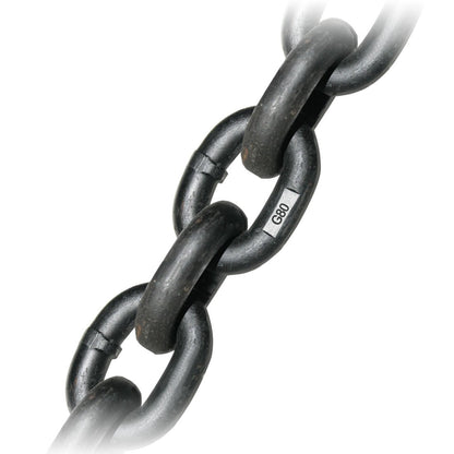 3/8 Inch G80 Alloy Chain - Safe Working Load: 7100 Lbs. - 1 Foot