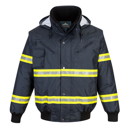Portwest Iona Xtra 3-In-1 Bomber Jacket - Navy - 5XL