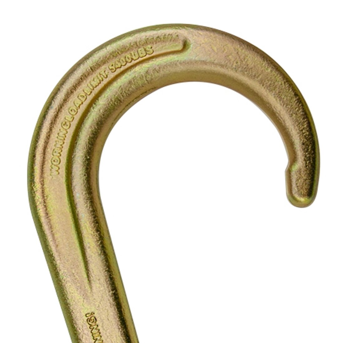 VULCAN Tow Chain with 15 Inch Forged J Hook and GTJ Cluster - Grade 70 Chain - 10 Foot - 4,700 Pound Safe Working Load