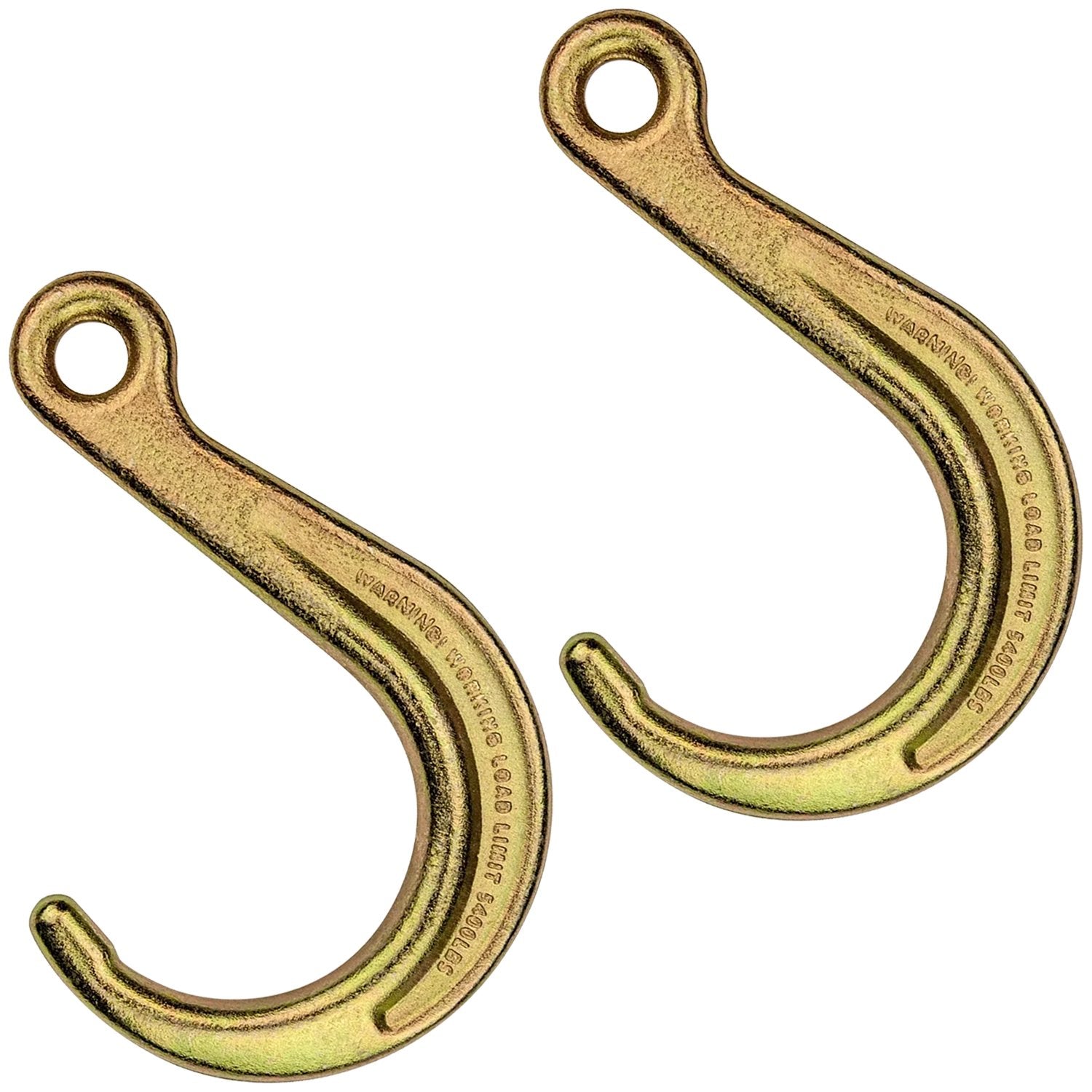 VULCAN Tow Hook - Grade 70 - Eye Style - 8 Inch - 2 Pack - 4,700 Pound ...