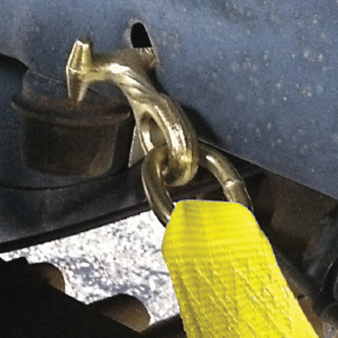 VULCAN Car Tie Down with Universal Fast-Strap Frame Hook - 72 Inch - 2 Pack - Classic Yellow - 3,300 Pound Safe Working Load