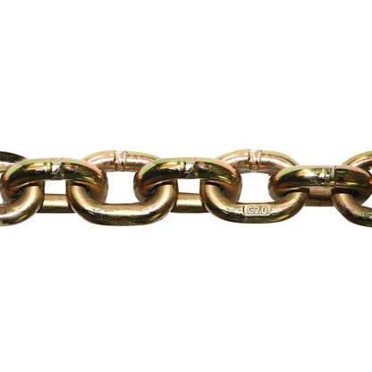 VULCAN Binder Chain with Clevis Grab Hooks - Grade 70 - 1/2 Inch x 16 Foot - 11,300 Pound Safe Working Load