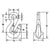 Cradle Eye Style Grab Hook - 3/8 Inch - Grade 80/Grade 100 - Herc Alloy Dual Rated Use - 8,800 Pound Safe Working Load