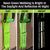VULCAN 2 Inch Wide Handle Ratchet Buckle with Webbing and Flat Hook - High-Viz - 3,300 Pound Safe Working Load