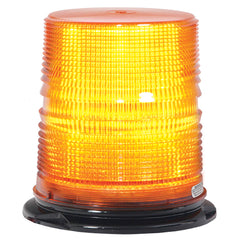 Star LED Beacon Light - Class 1 - Flange Mount - 6.75 Inch Tall - Clear Lens - Amber Light