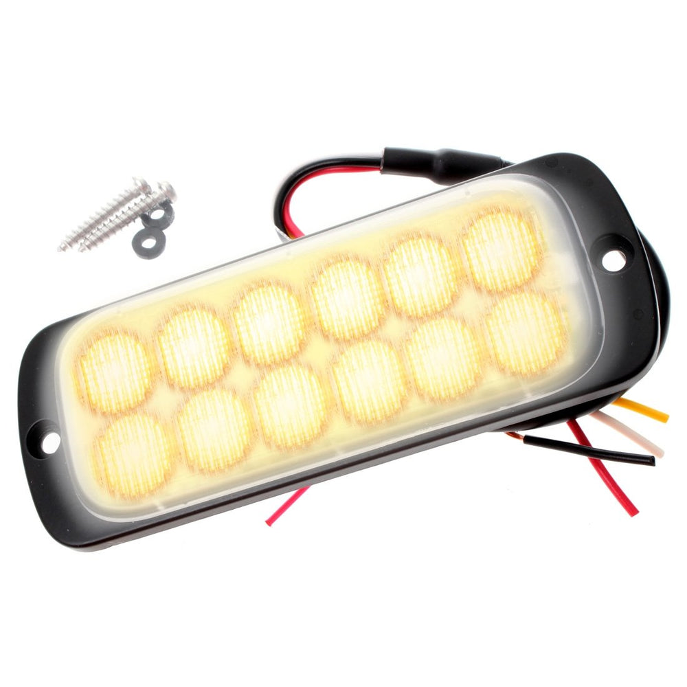 Ultra Low Profile Surface Mount Warning Light - Amber