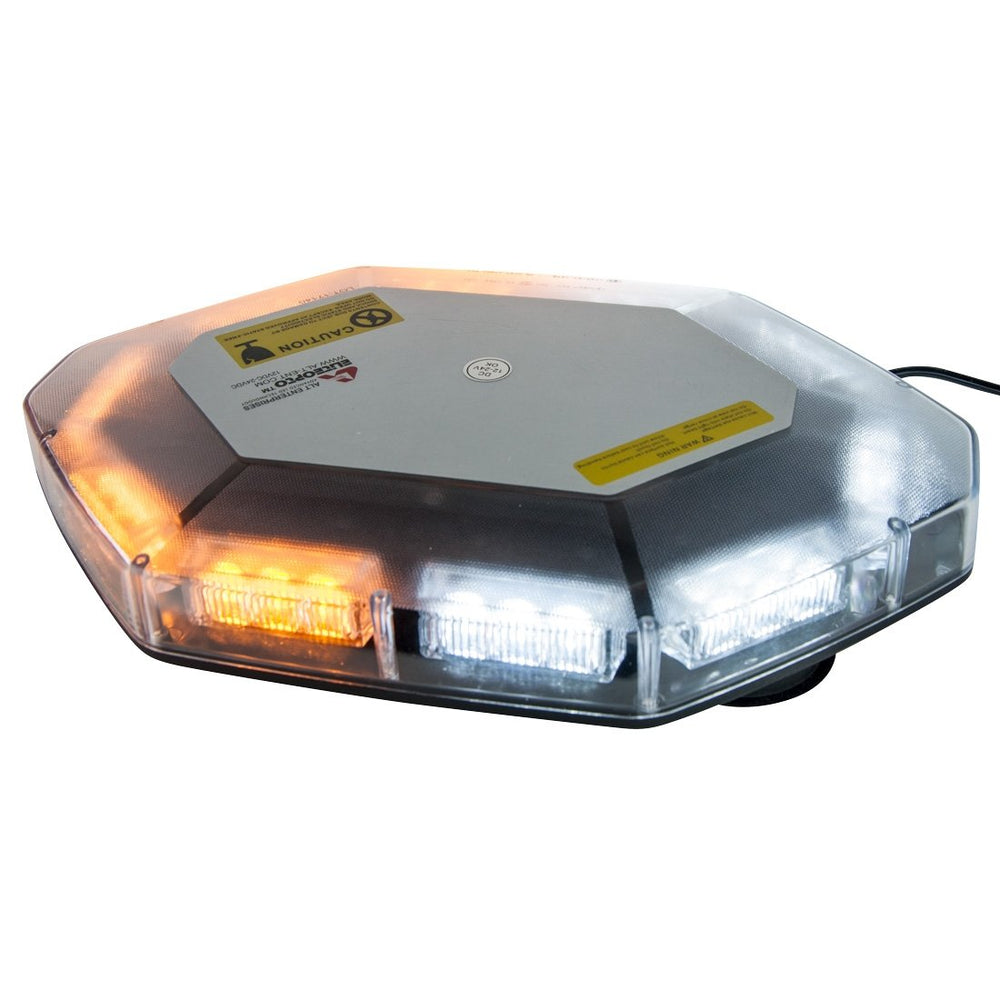Alt Amber/White Emergency Bullet LED Mini Bar