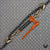 VULCAN Folding Handle Load Binder (Two Pack) with 2 Grab Hooks - Ratchet Style - 12000 Pound Safe Working Load (Works with 3/8 Inch Grade 70, 80 and 100 or 1/2” Grade 43 Chain)