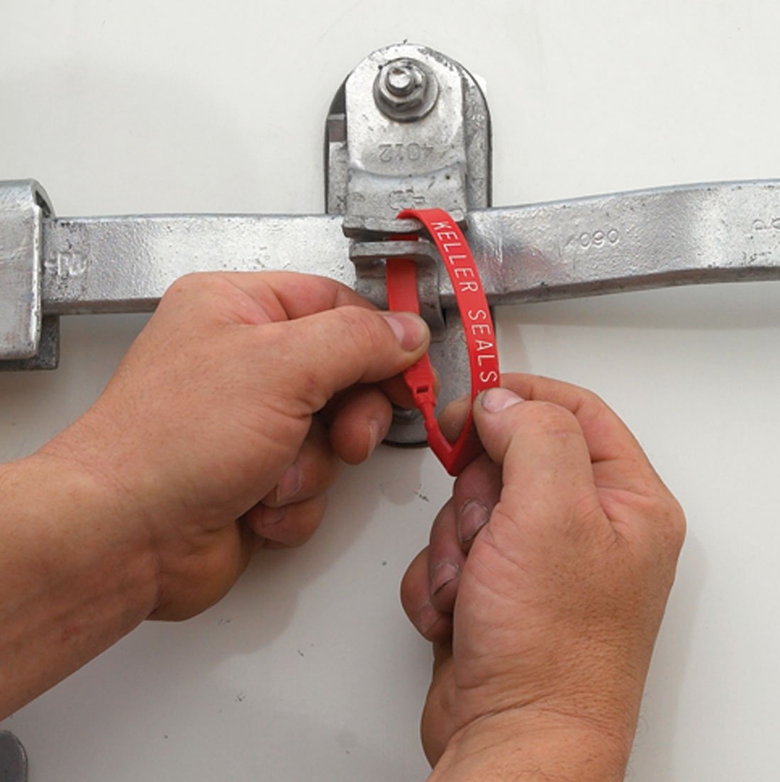 Plastic Trailer Seal - Red with White Imprint