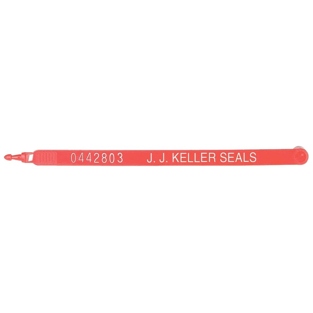 Plastic Trailer Seal - Red with White Imprint