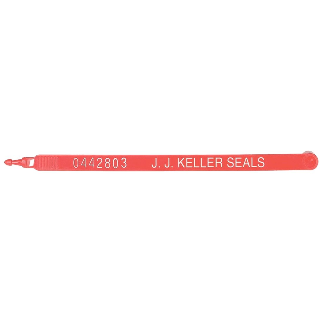 Plastic Trailer Seal - Red with White Imprint