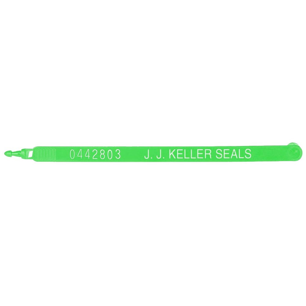 Plastic Trailer Seal - Green with White Imprint