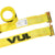 VULCAN Logistic Strap For E Track - Ratchet Style - 12 Foot - 6 Pack - Classic Yellow - 1,333 Pound Safe Working Load