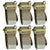 VULCAN Logistic Strap For E Track - Cam Buckle - 16 Foot - 6 Pack - Gray - 833 Pound Safe Working Load