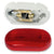 Clearance/Marker 2 Lamp Oval Incandescent - Smooth - Red