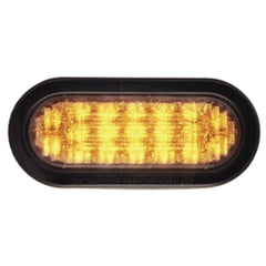 6 Inch Self-Contained Oval Flashing LED - Amber