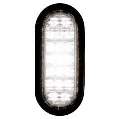 6 Inch Self-Contained Oval Flashing LED - Clear