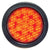 4 Inch Self-Contained Round Flashing LED - Red