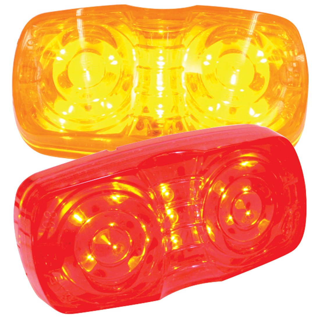 Grote Square 13 Diode LED Lamp - Amber